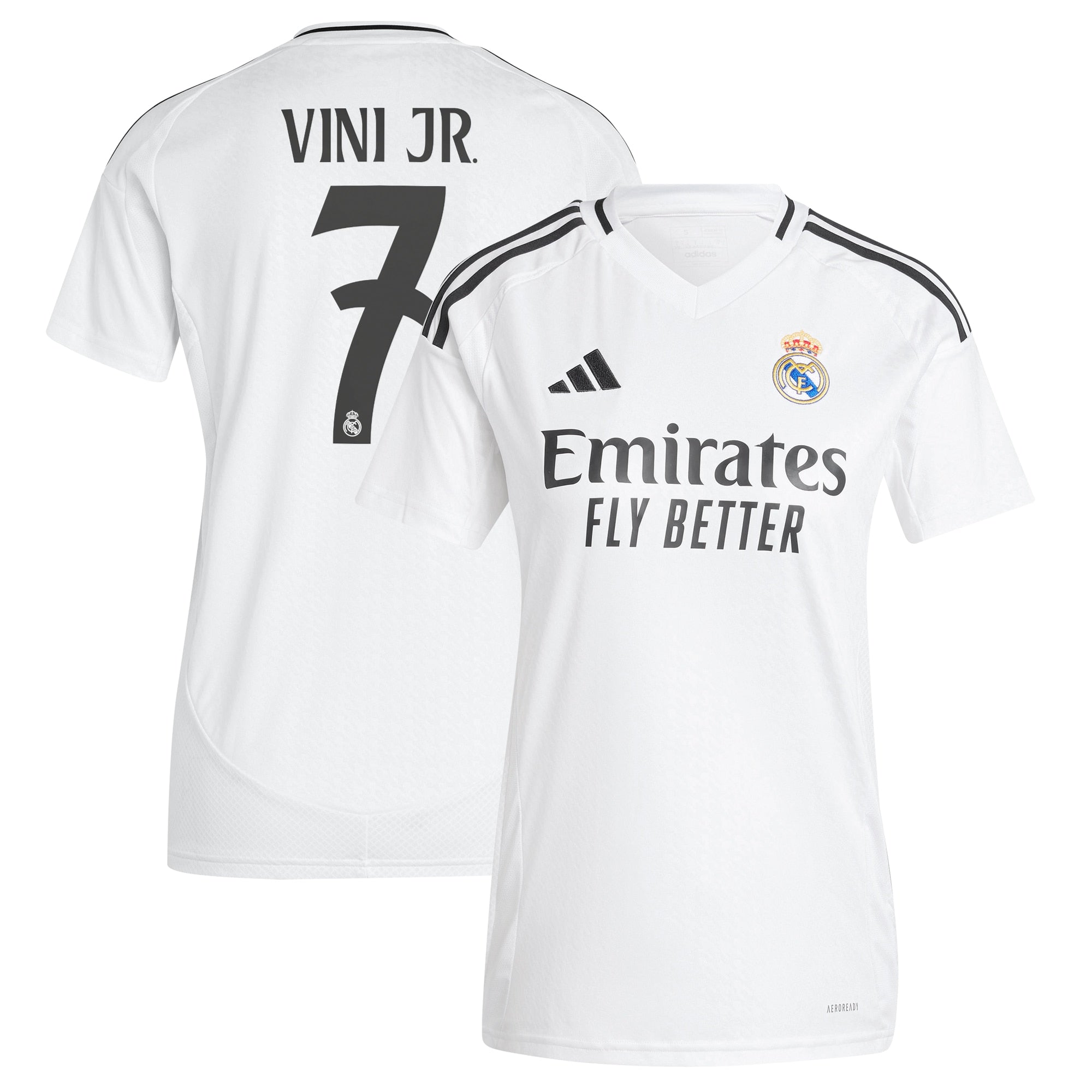 Vini Jr. Real Madrid adidas Women's 2024/25 Home Player Jersey - 1