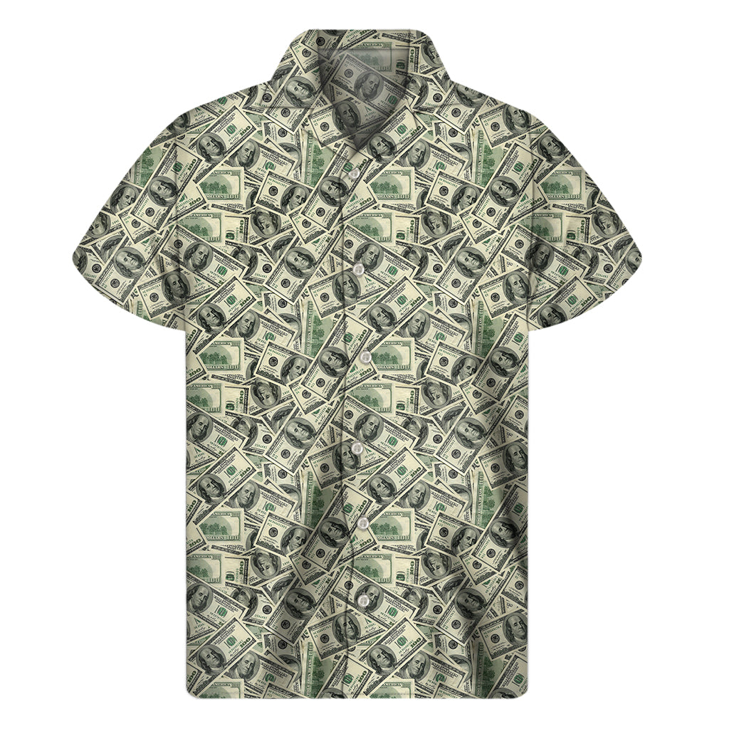 Dollar Print Aloha: Men's Hawaiian Short Sleeve Shirt - 1