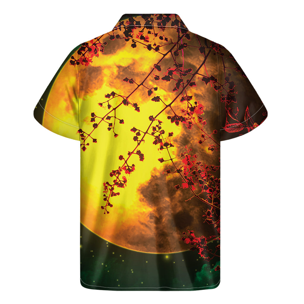 Yellow Full Moon Hawaiian Aloha Shirt - 2
