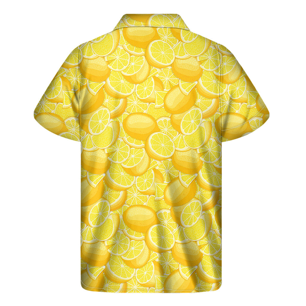 Juicy Lemon Delight: Hawaiian Short Sleeve Shirt - 2