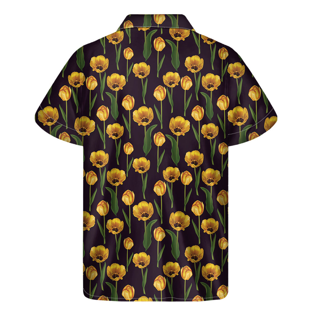 Yellow Tulip Hawaiian Vibes: Men's Short Sleeve Shirt - 2