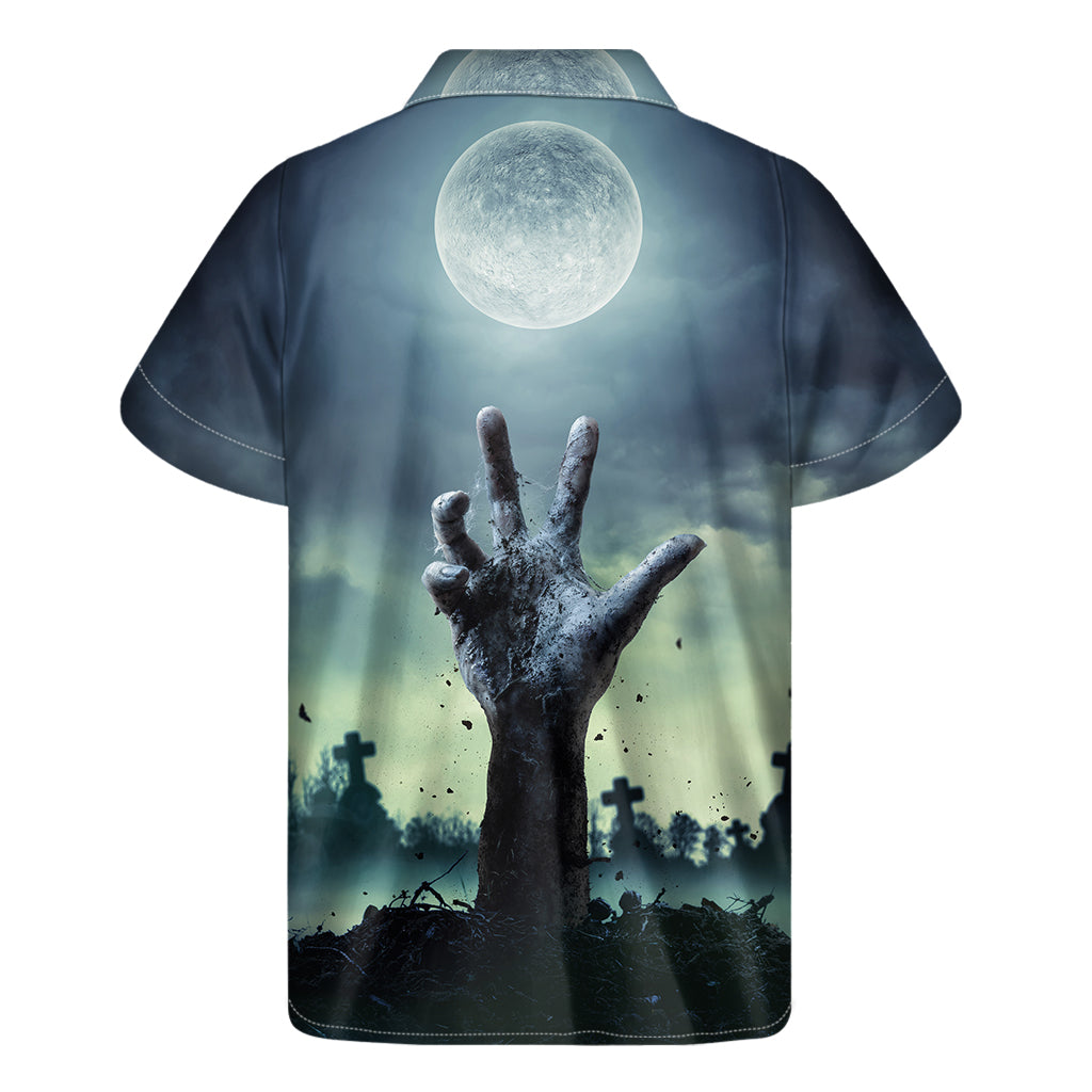 Zombie Hand Rising Hawaiian Short Sleeve Shirt - 2